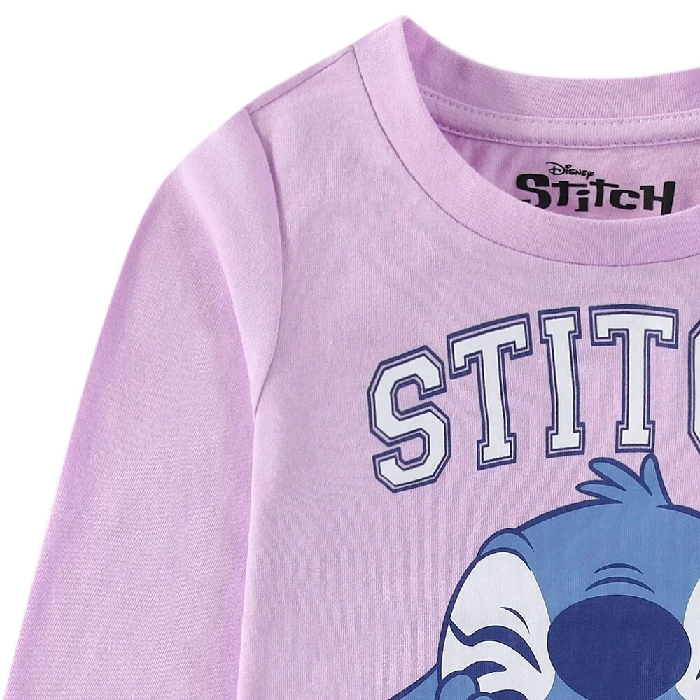 Disney Girls' Lilo Stitch Long Sleeve Shirt Twill Skirt Set Big SZ10